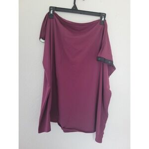 Lululemon‎ Vinyasa Scarf Maroon Berry Snap Button Multi Way Wrap One Size O/S